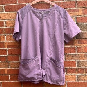 Purple scrub top